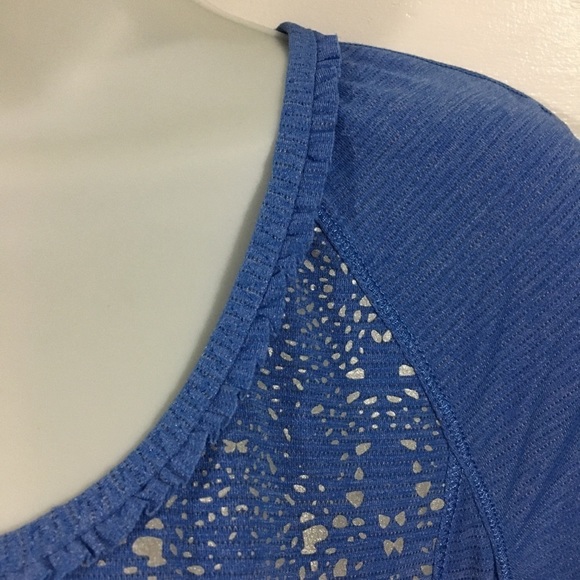 Women's Blue Short Sleeve Top - Picture 5 of 10
